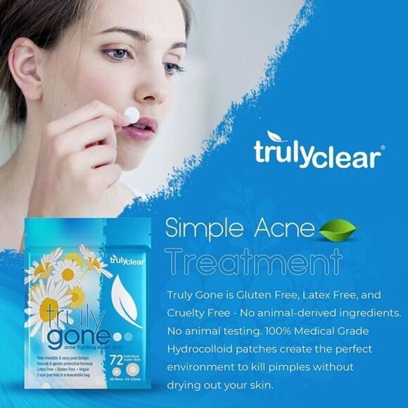 Truly Gone Acne Fighting Super Dots - New Sealed Pkg - Picture 3 of 5